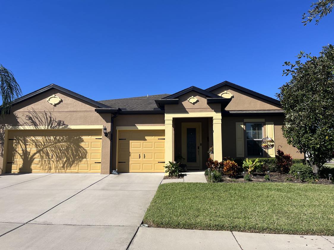 Freshly painted exterior