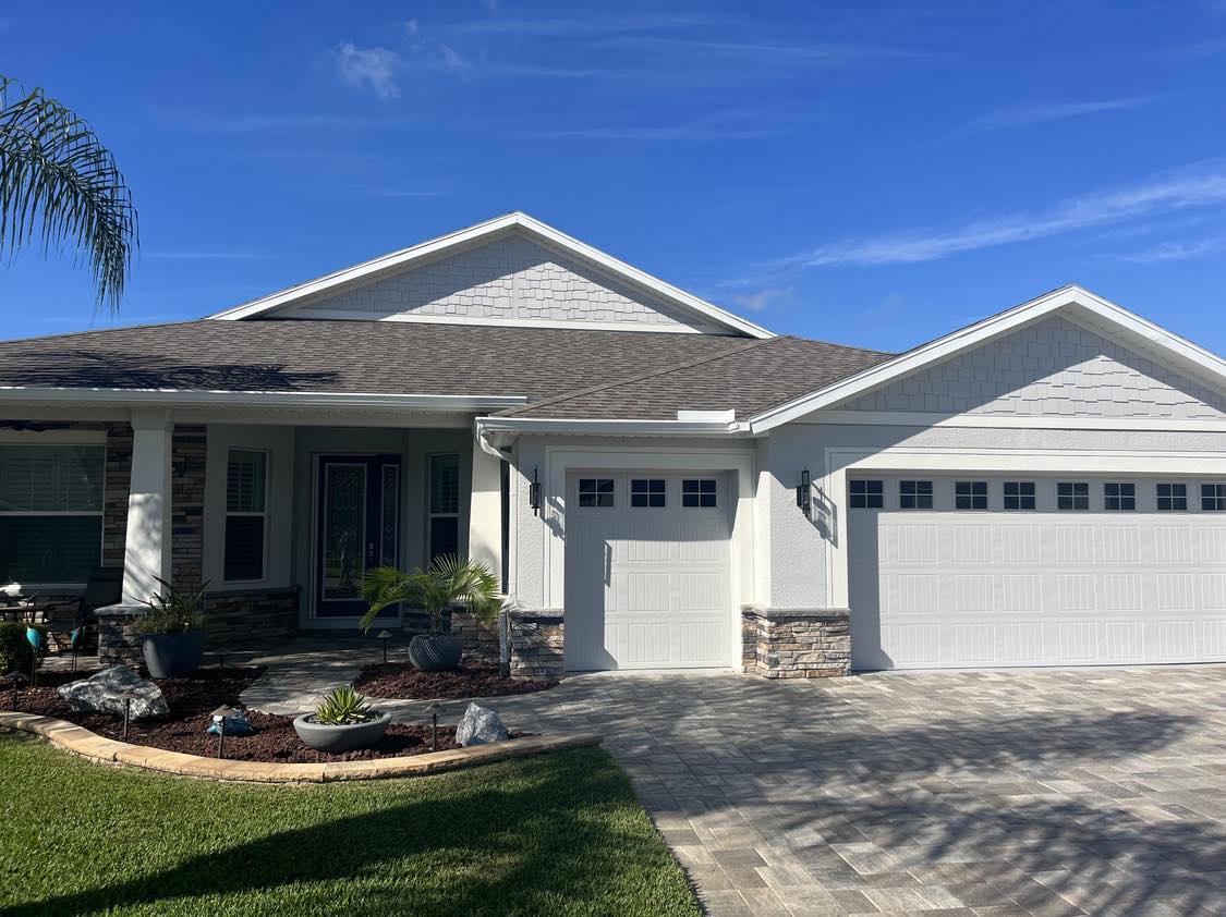 Fresh exterior paint finish